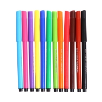 Фломастеры 12цв Koh-i-Noor FISH 1002, смываемые, вентилир, в ПВХ/уп с европодвесом Фломастеры 12цв Koh-i-Noor FISH 1002, смываемые, вентилир, в ПВХ/уп с европодвесом