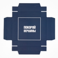 Коробка подарочная складная с 3D эффектом, упаковка, &laquo;Покоряй вершины&raquo;, 11 х 11 х 13 см