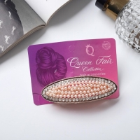 Заколка-автомат для волос "Хлоя" овал, 9 см