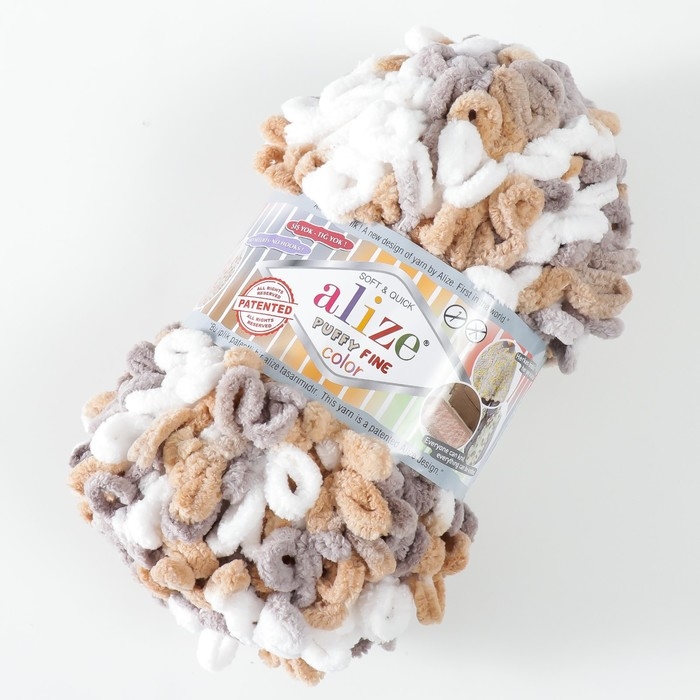 Пряжа "Puffy Fine Color" 100% микрополиэстер 14,5м/100гр (6403)