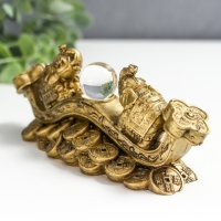 Нэцке полистоун под бронзу "2 слона на жезле Жуи с кристаллом" 5х4,5х12,5 см 222768 Нэцке полистоун под бронзу "2 слона на жезле Жуи с кристаллом" 5х4,5х12,5 см 222768