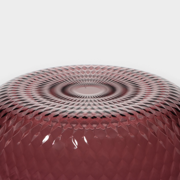 Тарелка глубокая стеклянная &laquo;Идиллия&raquo;, d=18 см, цвет лилак