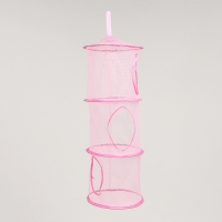 Корзина подвесная для игрушек, 3 секции, 27 &times; 27 &times; 70 см, МИКС