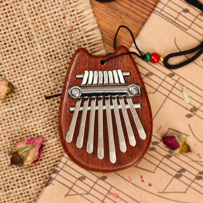 Калимба Калимба "Кошечка" Music Life, 8 язычков, 5,5 х 7,5 х 1,8 см, дерево