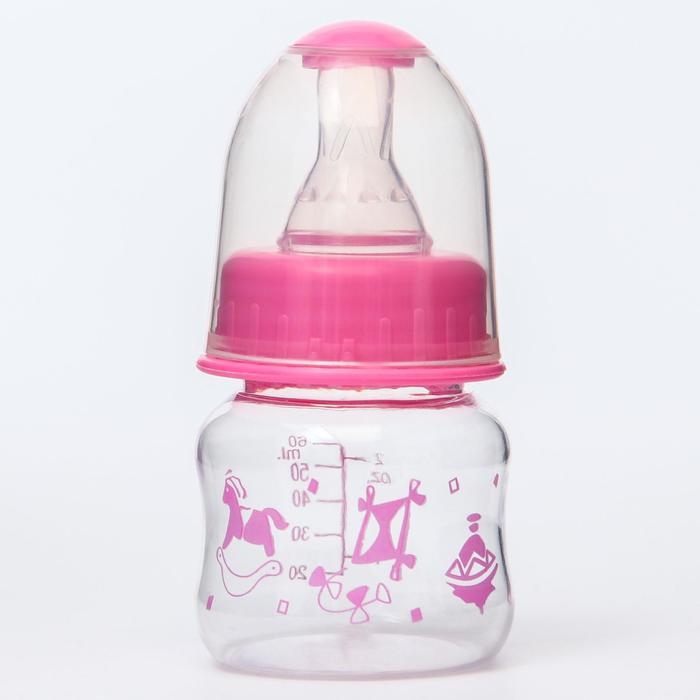 Бутылочка для кормления «Карапуз», классическое горло, 60 мл., от 0 мес., цвета МИКС Бутылочка для кормления «Карапуз», классическое горло, 60 мл., от 0 мес., цвета МИКС