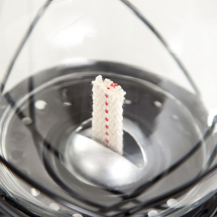 Керосиновая лампа декоративная черный 14х18х30 см RISALUX