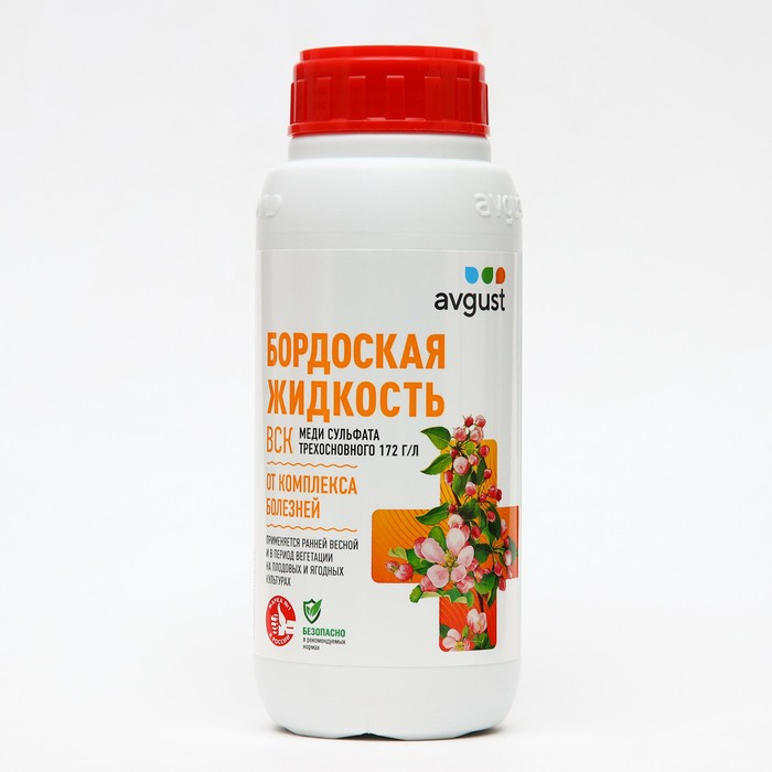 Средство от болезней растений Средство от болезней растений "Август", "Бордоская жидкость", 500 мл