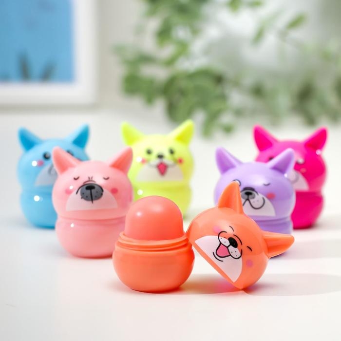 Бальзам для губ &laquo;Пёсик&raquo;, микс цветов и ароматов