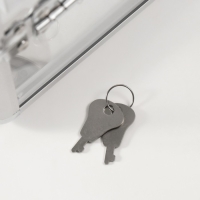 Шкатулка пластик металлокаркас "Прозрачная" 18х25х18 см