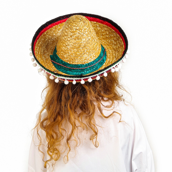 Карнавальная шляпа &laquo;Сомбреро&raquo; обхват головы &mdash; 56 см