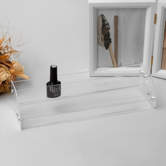 Подставка под лаки 2 этажа, 31&times;9&times;7,5 см, оргстекло 2 мм