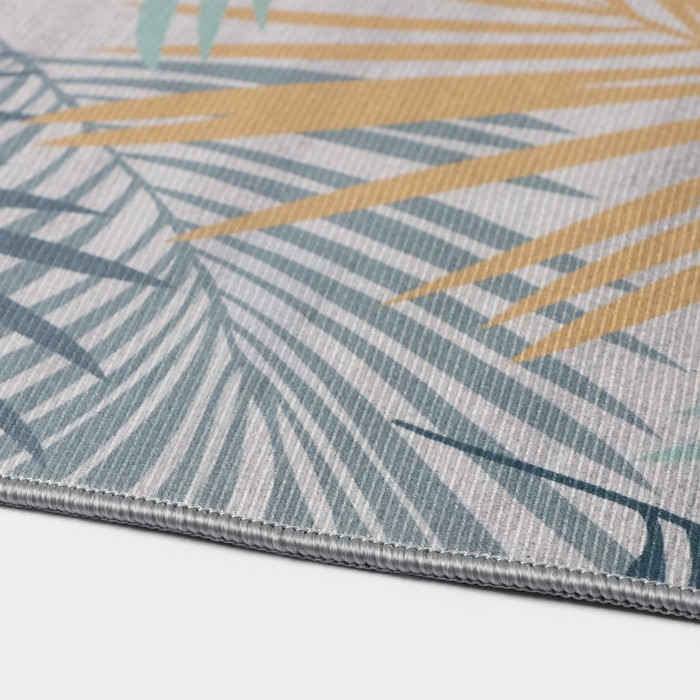 Коврики для ванной и туалета Доляна &laquo;Тропики&raquo;, 2 шт: 50&times;80 см, 40&times;50 см