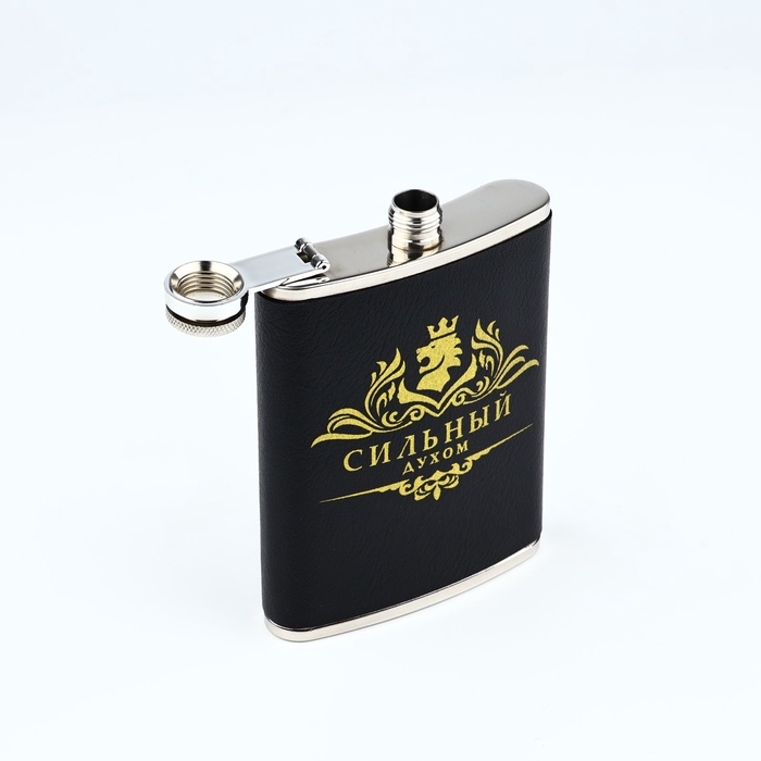 Подарочный набор MODE FORREST &laquo;Лев&raquo;: фляжка 240 мл, стопки 30 мл х 2 шт, воронка