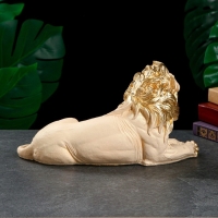 Фигура "Лев африканский №2" слоновая кость, 34х14х19см Фигура "Лев африканский №2" слоновая кость, 34х14х19см