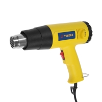 Строительный фен ТУНДРА, 2000 Вт, 250-500 л/мин, плавная регулировка температуры 60-600&deg;С