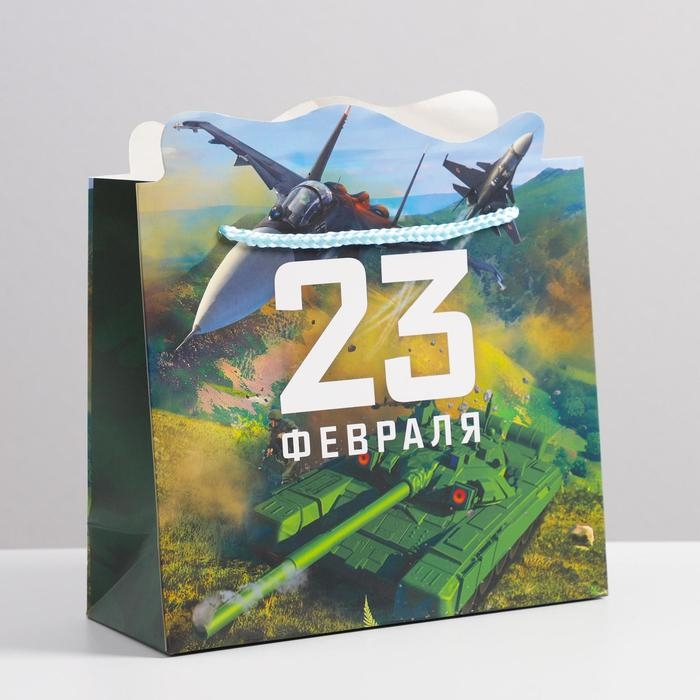 Пакет подарочный, упаковка, &laquo;Самолеты&raquo;, 25 х 26 х 10 см