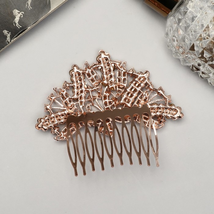 Гребень для волос "Кюнна" 9х7,5 см, золото