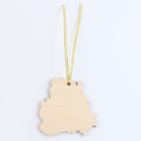 Ёлочная игрушка - подвеска деревянная &laquo;Новый год! Дед мороз и зверята&raquo;