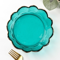 Салатник стеклянный фигурный &laquo;Цветочный&raquo;, 400 мл, 17&times;5,5 см