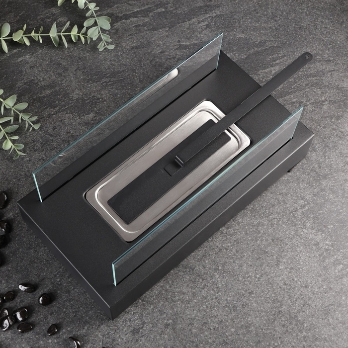 Биокамин настольный 35х18х15см, черный