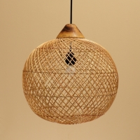 Светильник потолочный из ротанга "Гьян" 1х120Вт, Е27, 40х40х45см Светильник потолочный из ротанга "Гьян" 1х120Вт, Е27, 40х40х45см