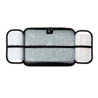 Пенал 1 секция, 130 х 210 х 40 мм, 2 откидные планки, тканевый, Calligrata TOP, Content "Ракета"