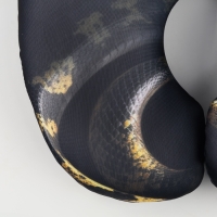 Новый год. Подушка для путешествий антистресс &laquo;Змея&raquo;, чёрный