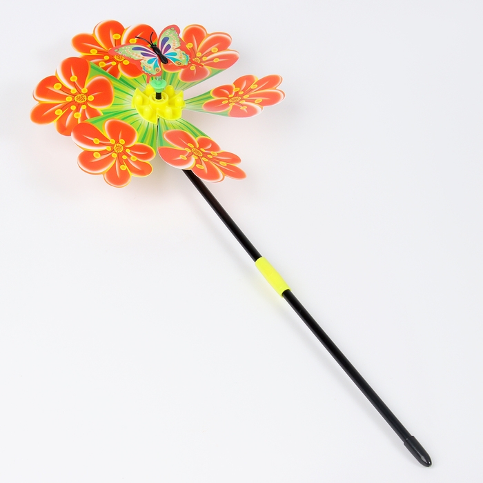 Ветерок «Бабочка на цветке», цвет МИКС Ветерок «Бабочка на цветке», цвет МИКС