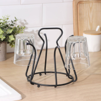 Подставка для стаканов Доляна, 20×20×18 см, цвет чёрный Подставка для стаканов Доляна, 20×20×18 см, цвет чёрный