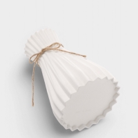 Ваза для цветов Arrows, пластик, 12&times;7&times;18 см, белая