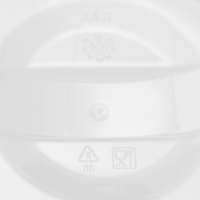 Кувшин с крышкой, 2,5 л, 20&times;14,5&times;22 см, пластик, зелёный