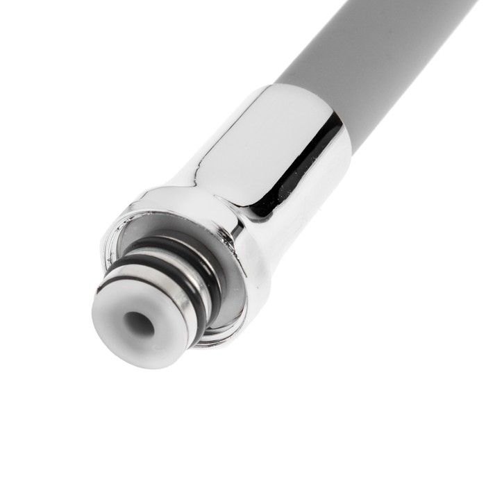 Излив для смесителя ZEIN, 3/4 Излив для смесителя ZEIN, 3/4", гибкий, силикон, нержавеющая сталь, 50см,сетка пластик,серый