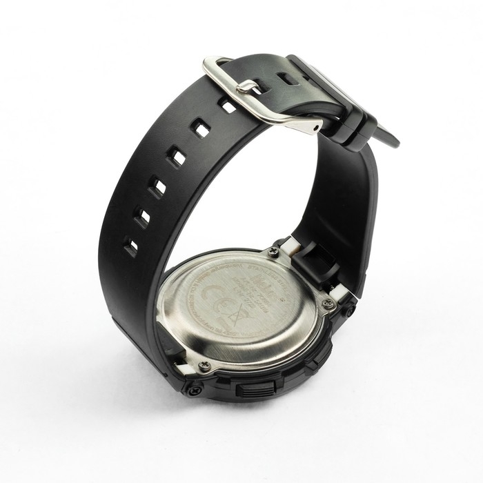 Часы наручные электронные, d-4 см, 3 АТМ, черные