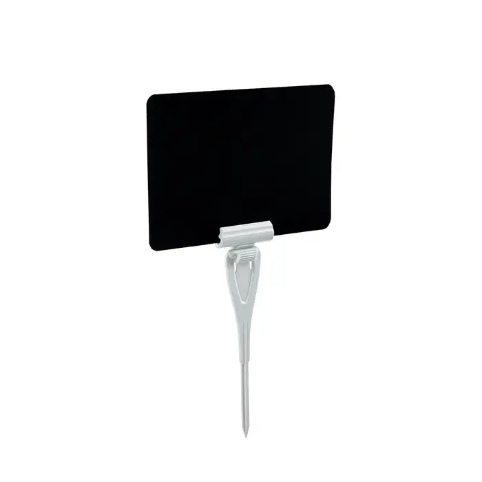 Ценникодержатель с иголкой, 3&times;11 см, цвет белый