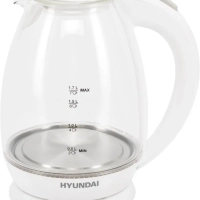 Чайник HYK-G2409 1.7л. 2200Вт белый серебристый
