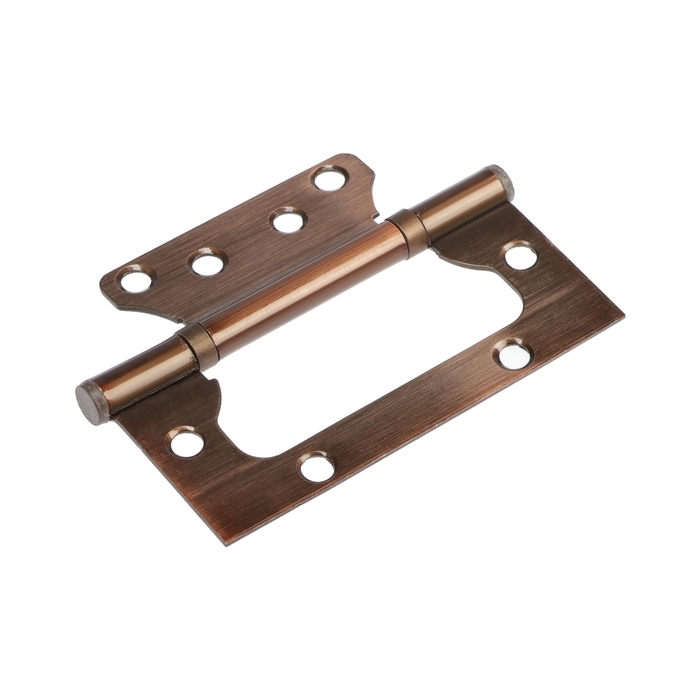 Петля-бабочка ТУНДРА, 100х70х1.3 мм, универсальная, без врезки, цвет медь, 2 шт Петля-бабочка ТУНДРА, 100х70х1.3 мм, универсальная, без врезки, цвет медь, 2 шт