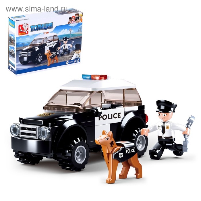 Конструктор &laquo;Полицейский патруль&raquo;, 78 деталей