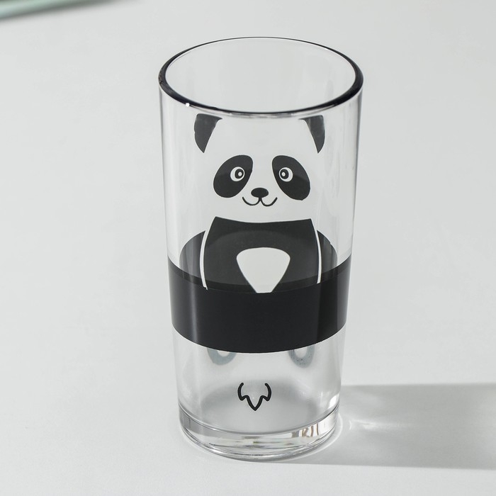 Стакан высокий для молока Доляна &laquo;Панда&raquo;, 230 мл