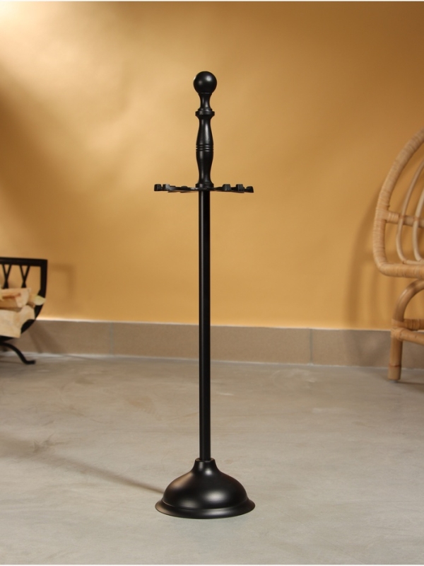 Каминный набор "Дым" сталь, 4 предмета, 14х14х64 см