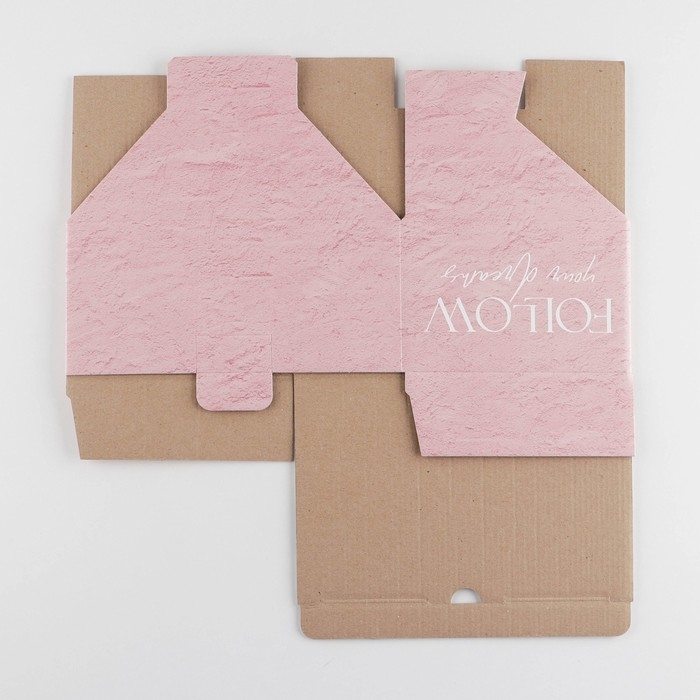 Коробка подарочная сборная, упаковка, &laquo;Follow&raquo;, 22 х 15 х 10 см