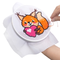 Набор для творчества. Вышивка "Бельчонок с сердечком" (с пяльцами) 05620