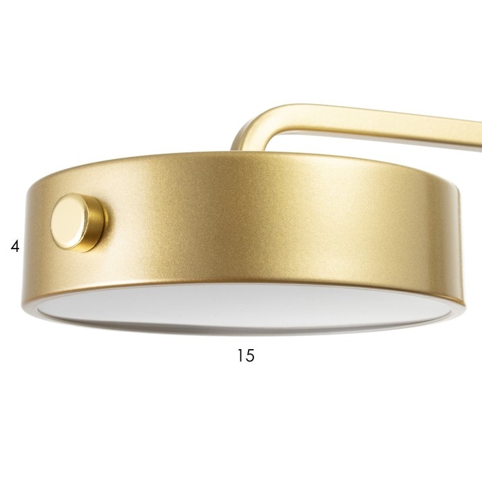 Бра с выключателем "Пиатти" LED 12Вт 4000К золото 15х26х16см