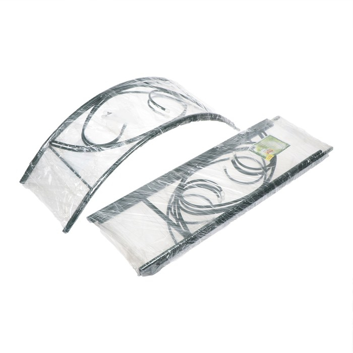 Арка садовая, разборная, 250 &times; 120 &times; 30 см, металл, зелёная, &laquo;Узор-1&raquo;