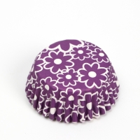 Форма для выпечки "Цветочки" фиолетовая, 3,5 х 2 см набор 300шт 7011033