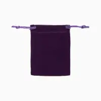 Мешочек бархатный, 7&times;9 см, фиолетовый