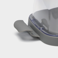 Маслёнка пластиковая &laquo;Летиция&raquo;, 16.5&times;10 см, цвет пыльно-серый