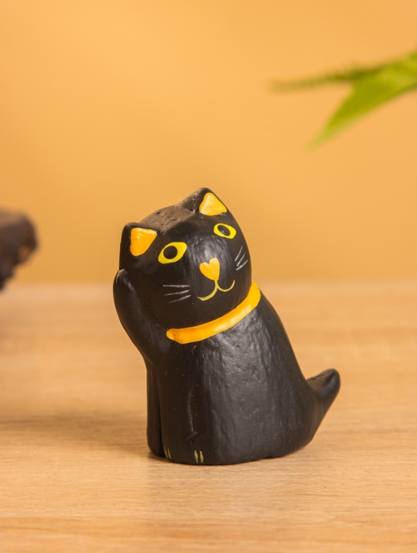 Сувенир &laquo;Чёрный кот&raquo;, 3&times;5&times;6 см, дерево