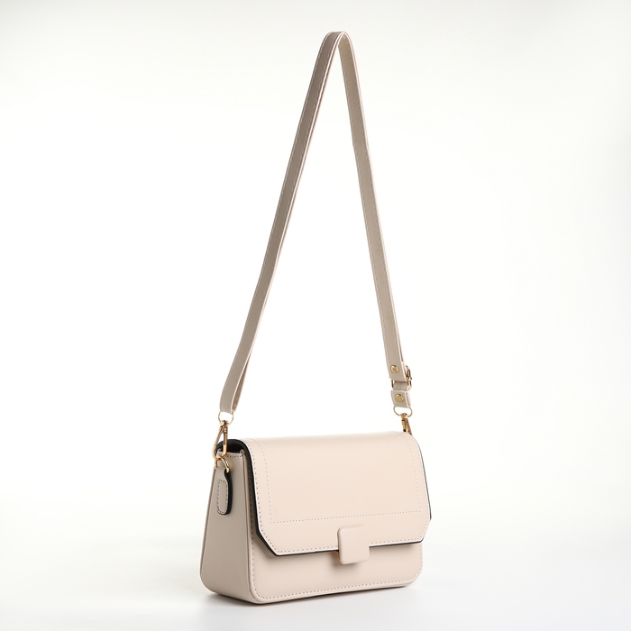 Сумка женская мессенджер на магните, цвет молочный Сумка женская мессенджер на магните, цвет молочный