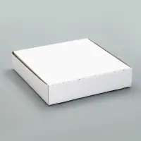 Упаковка для пирога, белая, 23 х 23 х 5 см