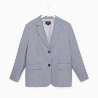 Пиджак женский с разрезом на спине MIST размер L-XL, цвет серый